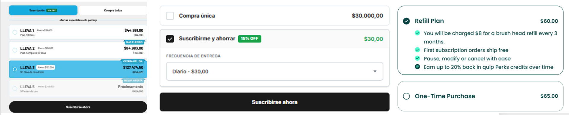 Widget de Suscripción